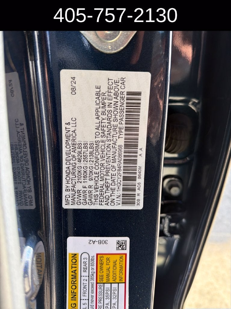 2024 Honda Accord Hybrid Touring