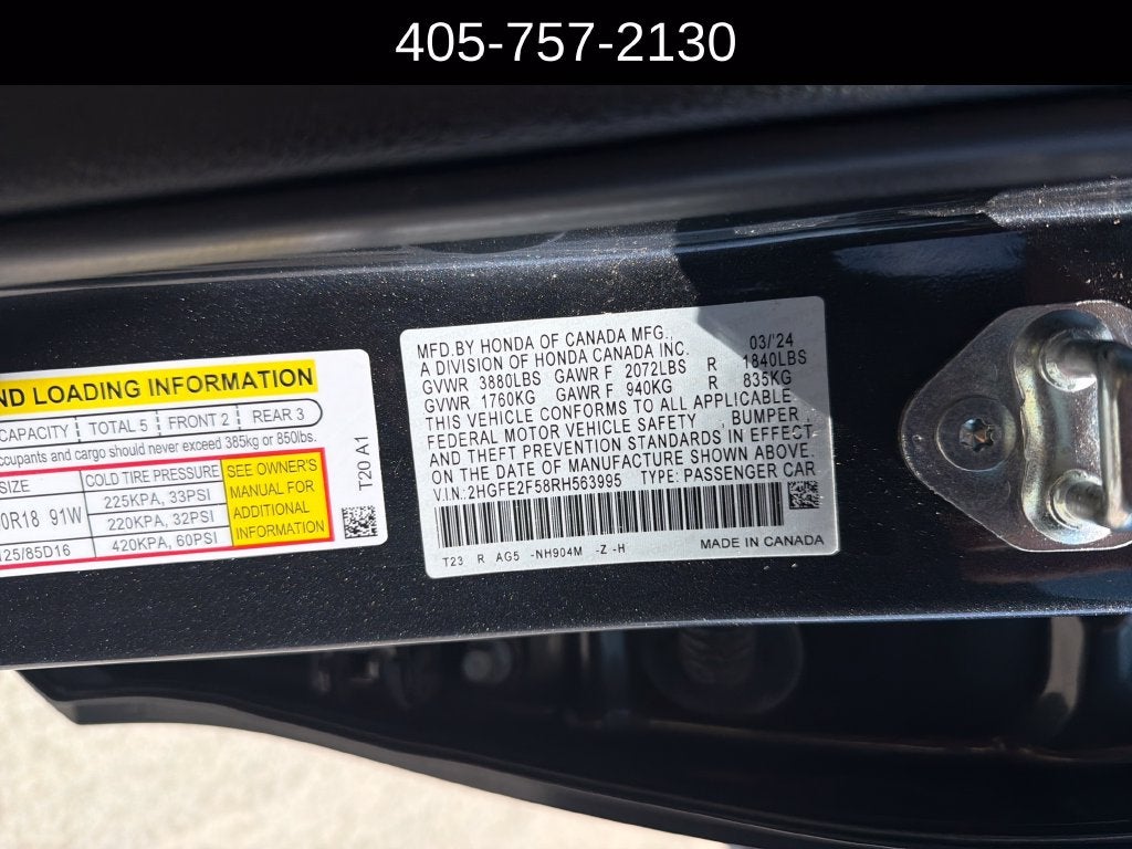 2024 Honda Civic Sport