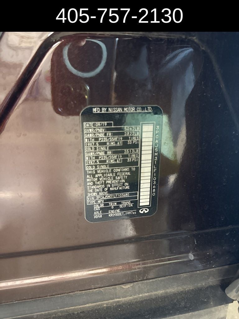 2020 INFINITI QX50 Sensory