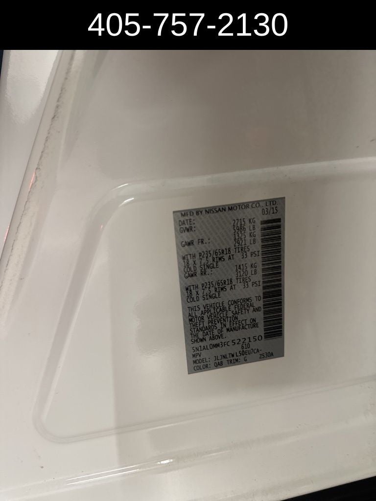 2015 INFINITI QX60 Base