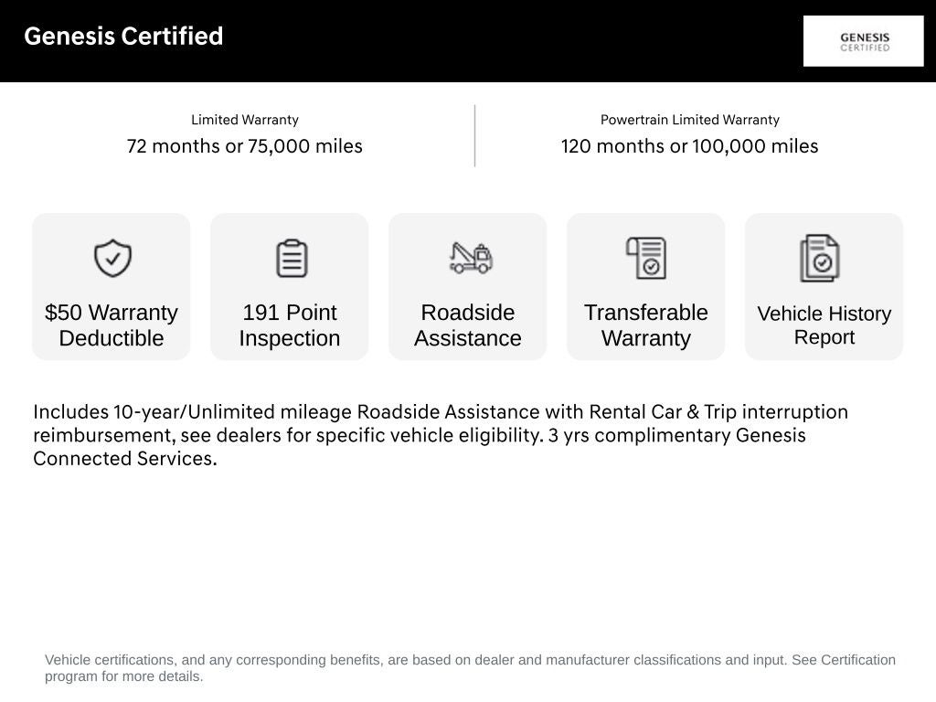 2026 Genesis GV70 2.5T Advanced CERTIFIED
