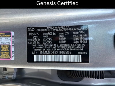 2026 Genesis GV70 2.5T Advanced CERTIFIED
