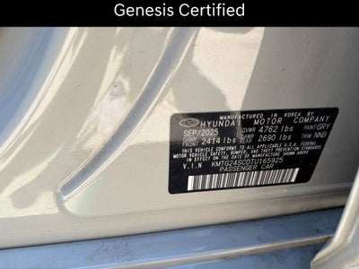 2026 Genesis G70 2.5T Prestige CERTIFIED