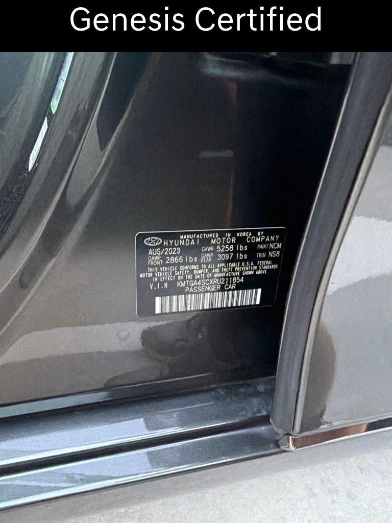 2024 Genesis G80 2.5T CERTIFIED
