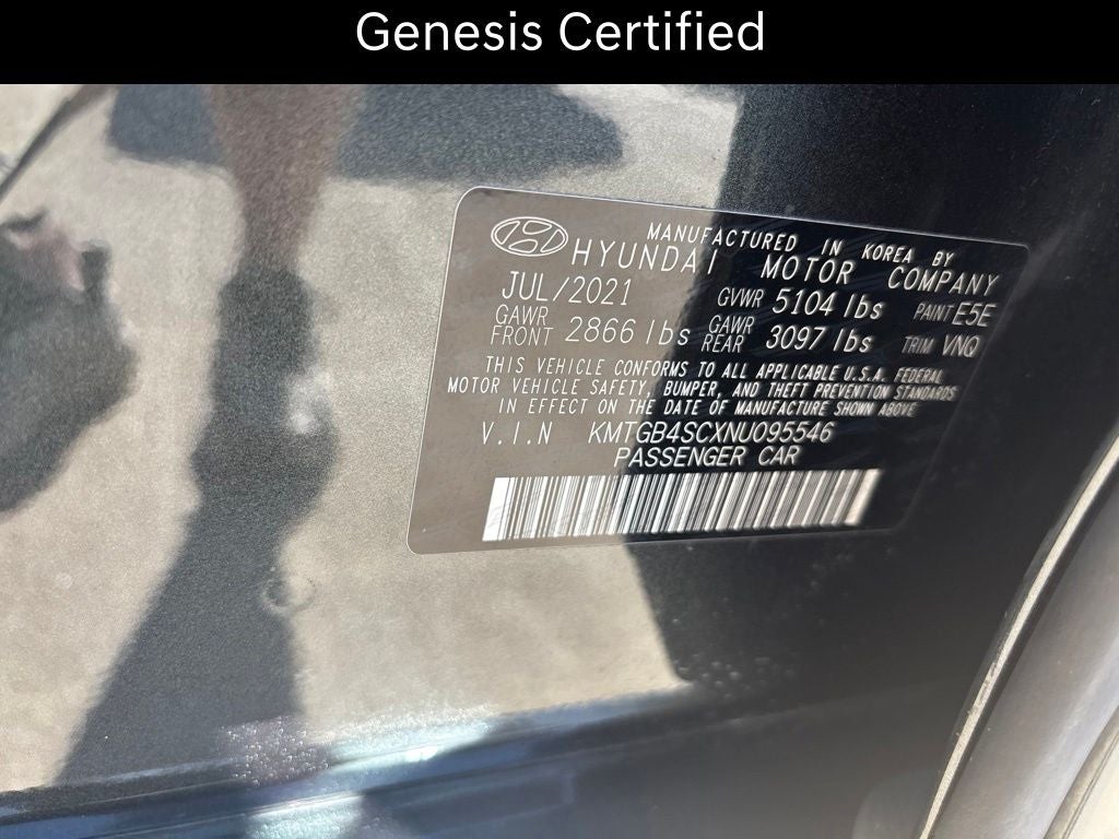 2022 Genesis G80 2.5T PRESTIGE !!! CERTIFIED!!!
