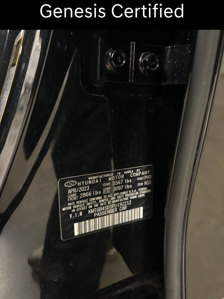 2023 Genesis G80 3.5T CERTIFIED