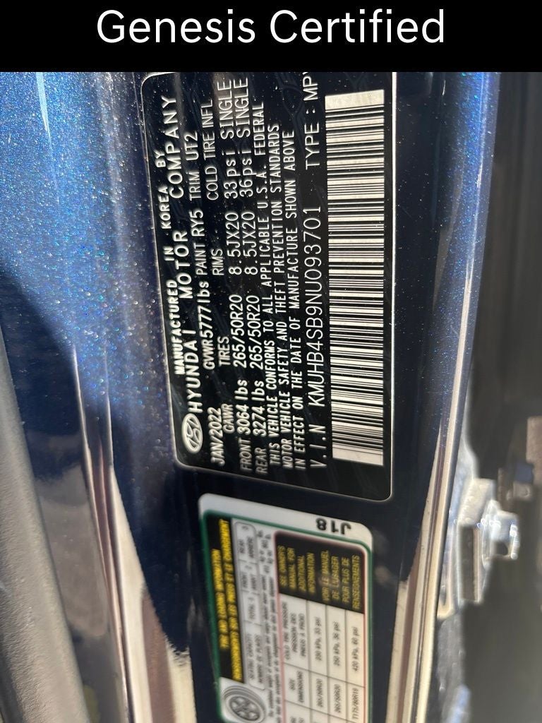 2022 Genesis GV80 2.5T CERTIFIED