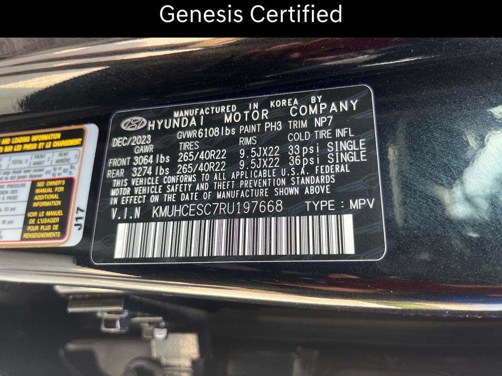 2024 Genesis GV80 3.5T Prestige CERTIFIED