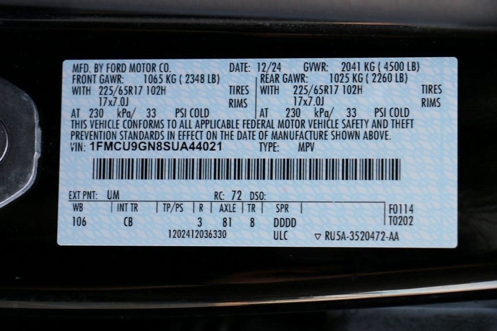 2025 Ford Escape Active