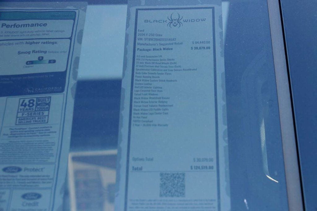 2026 Ford F-250SD Lariat BLACK WIDOW