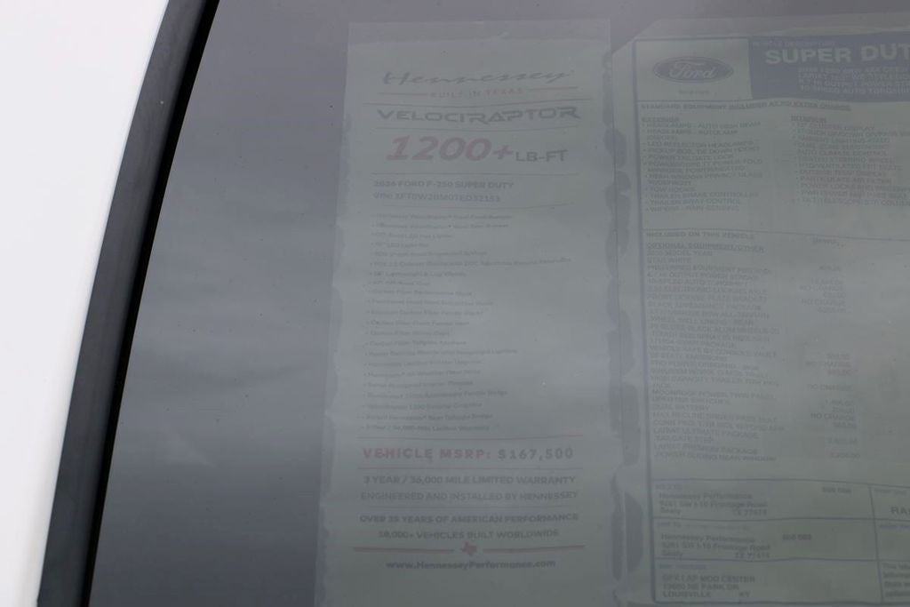 2026 Ford F-250SD Lariat HENNESSEY VELOCIRAPTOR 1200