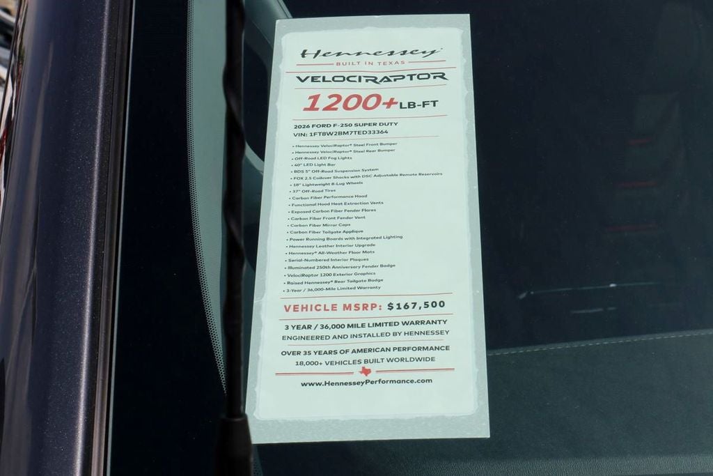 2026 Ford F-250SD Lariat VELOCIRAPTOR 1200