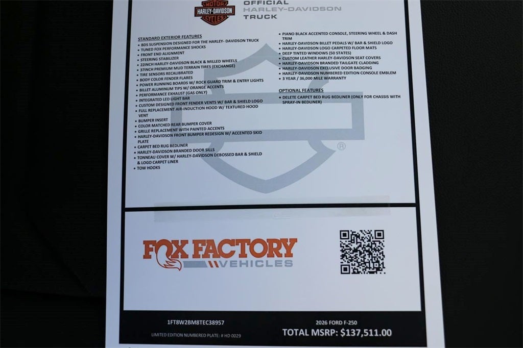 2026 Ford F-250SD Lariat HARLEY DAVIDSON