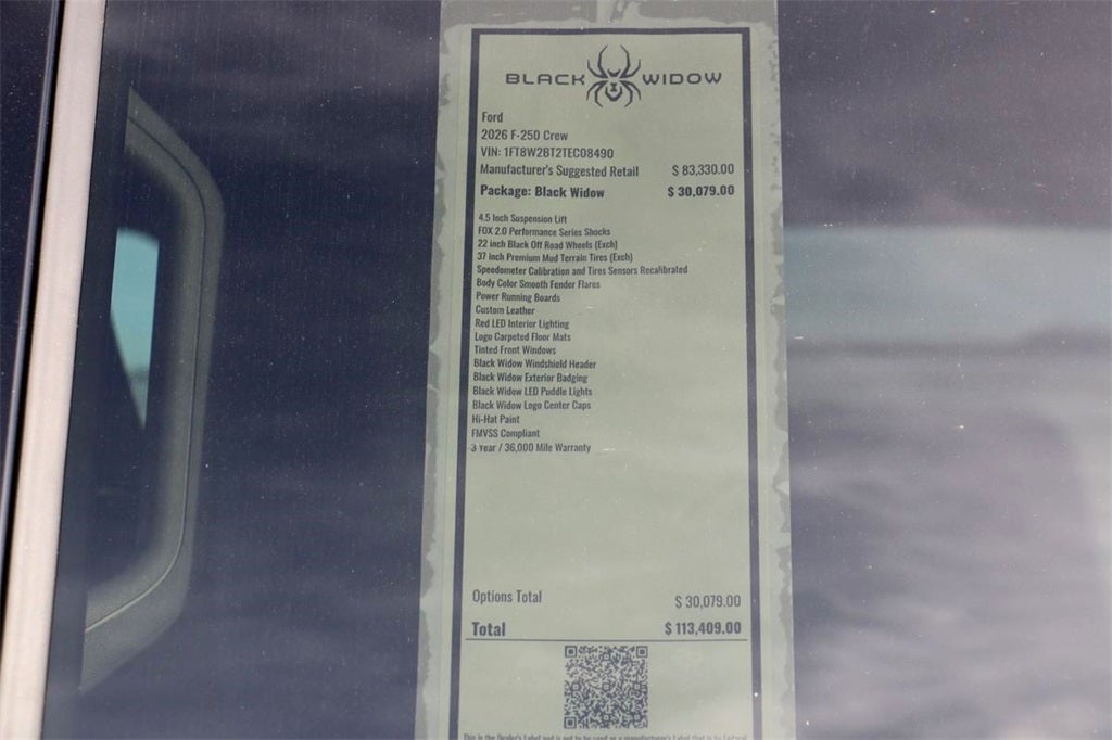 2026 Ford F-250SD XLT BLACK WIDOW