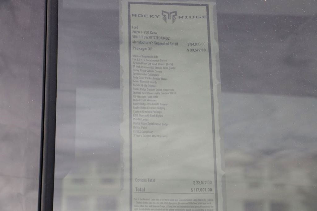 2026 Ford F-250SD XLT ROCKY RIDGE