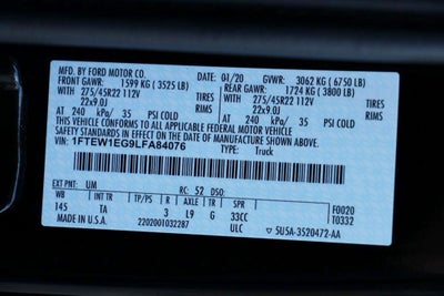 2020 Ford F-150 Limited