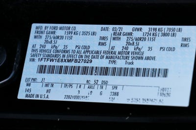 2021 Ford F-150 Lariat