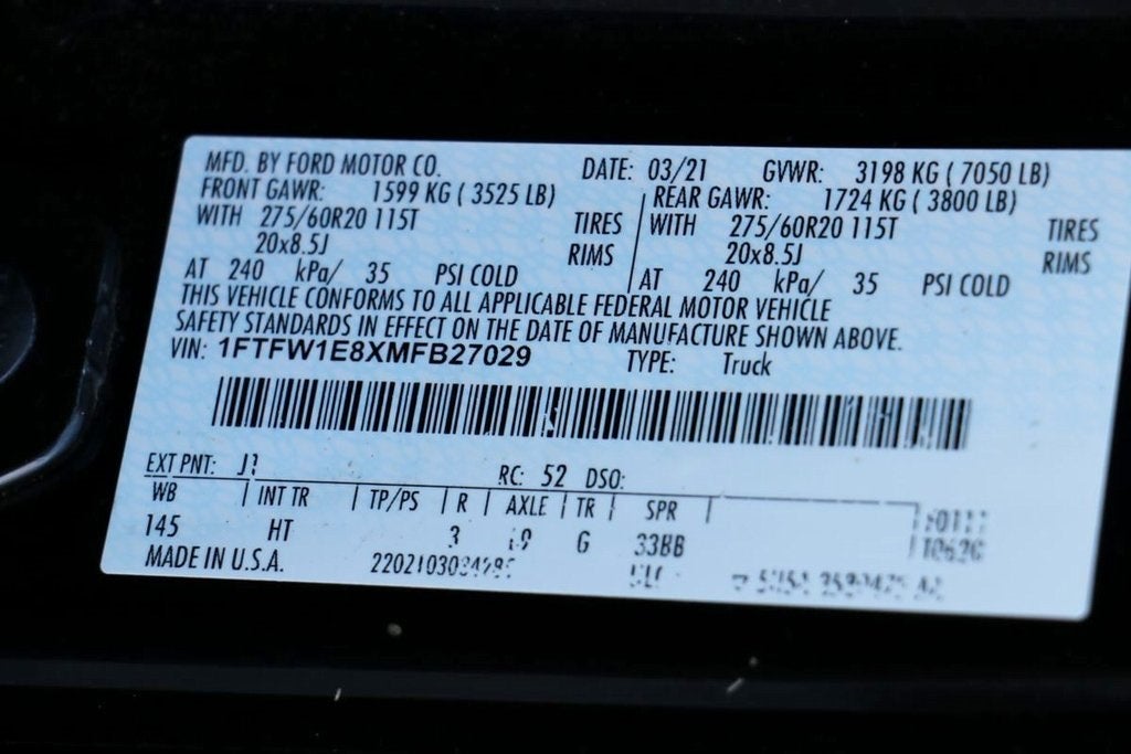 2021 Ford F-150 Lariat