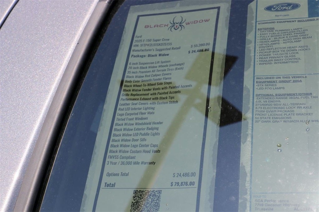 2025 Ford F-150 STX BLACK WIDOW