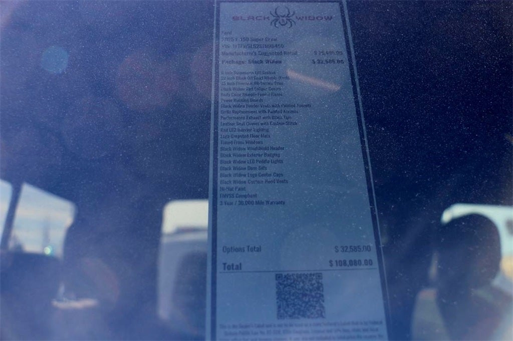 2025 Ford F-150 Lariat BLACK WIDOW
