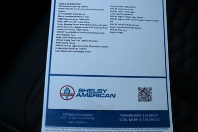 2025 Ford F-150 Lariat SHELBY OFF ROAD