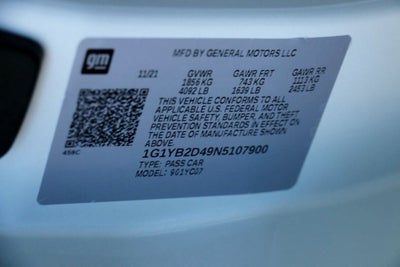 2022 Chevrolet Corvette Stingray 2LT