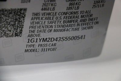 2025 Chevrolet Corvette E-Ray 3LZ