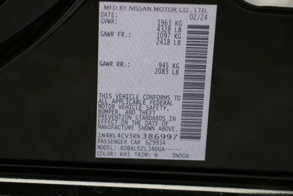 2024 Nissan Altima 2.5 SR