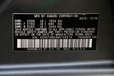 2021 Subaru Impreza Base