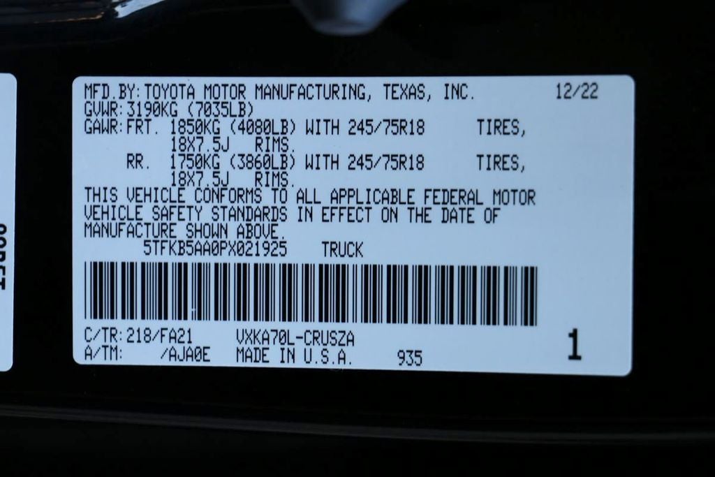 2023 Toyota Tundra SR