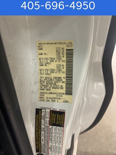 2022 Nissan Frontier S