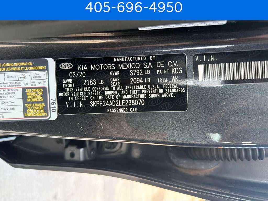 2020 Kia Forte LXS