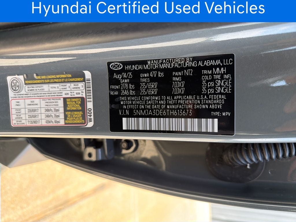 2026 Hyundai Tucson SE CERTIFIED