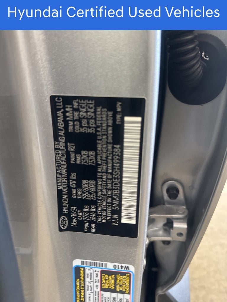 2025 Hyundai Tucson SEL CERTIFIED