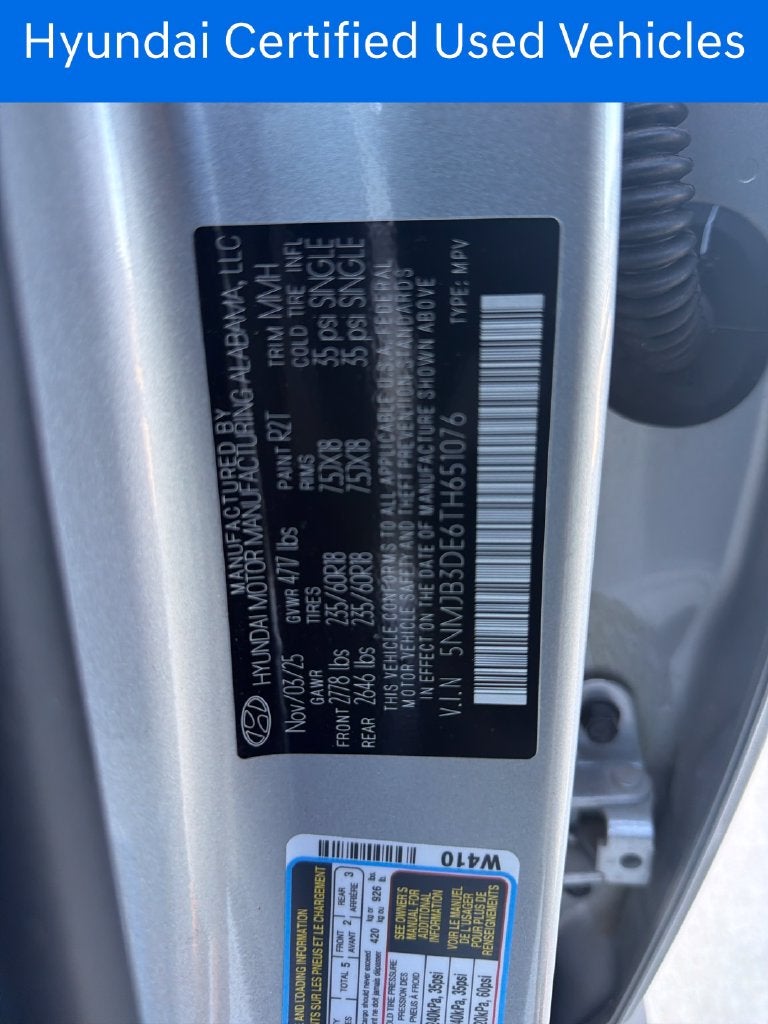 2026 Hyundai Tucson SEL CERTIFIED