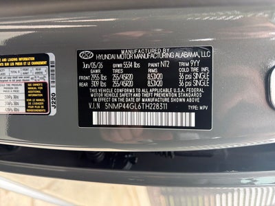 2026 Hyundai Santa Fe Limited FWD