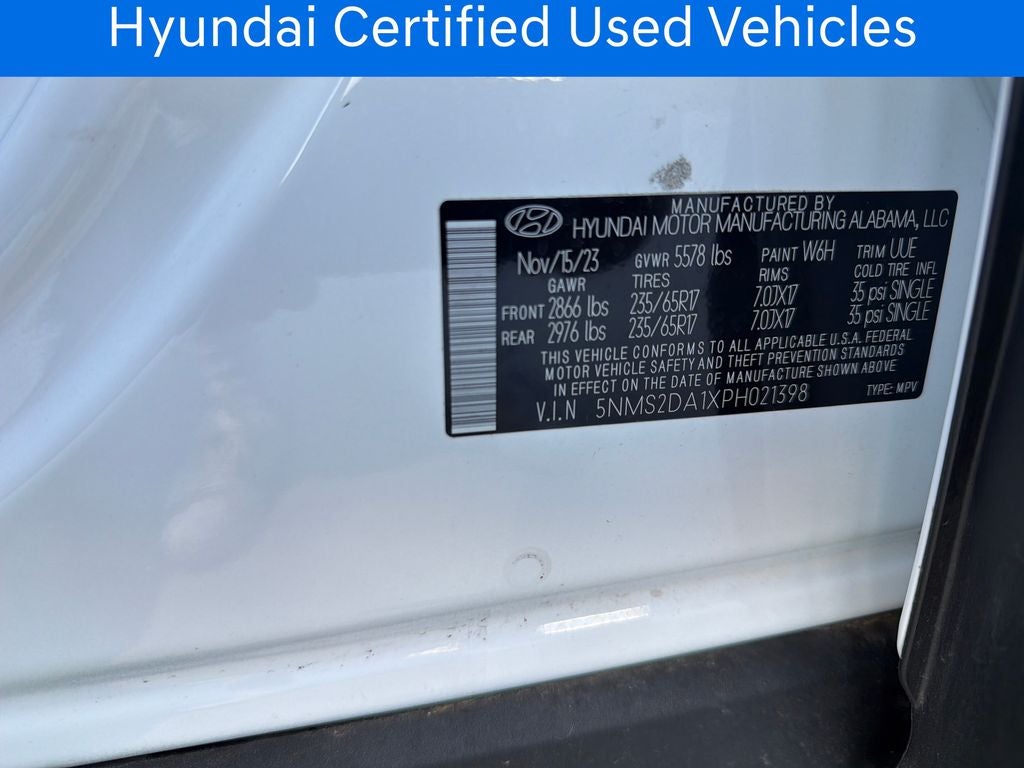 2023 Hyundai Santa Fe Hybrid Blue CERTIFIED
