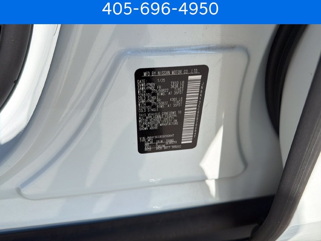 2025 Nissan Armada Platinum Reserve