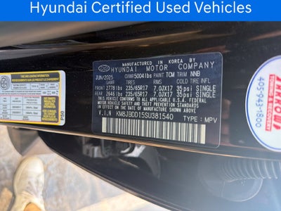 2025 Hyundai Tucson Hybrid Blue CERTIFIED