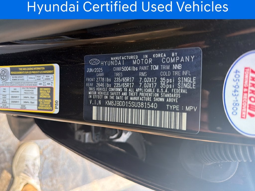 2025 Hyundai Tucson Hybrid Blue CERTIFIED