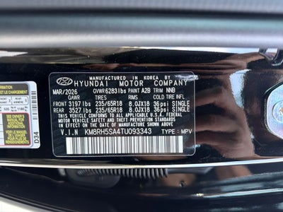 2026 Hyundai Palisade Hybrid Blue SEL Premium 7P
