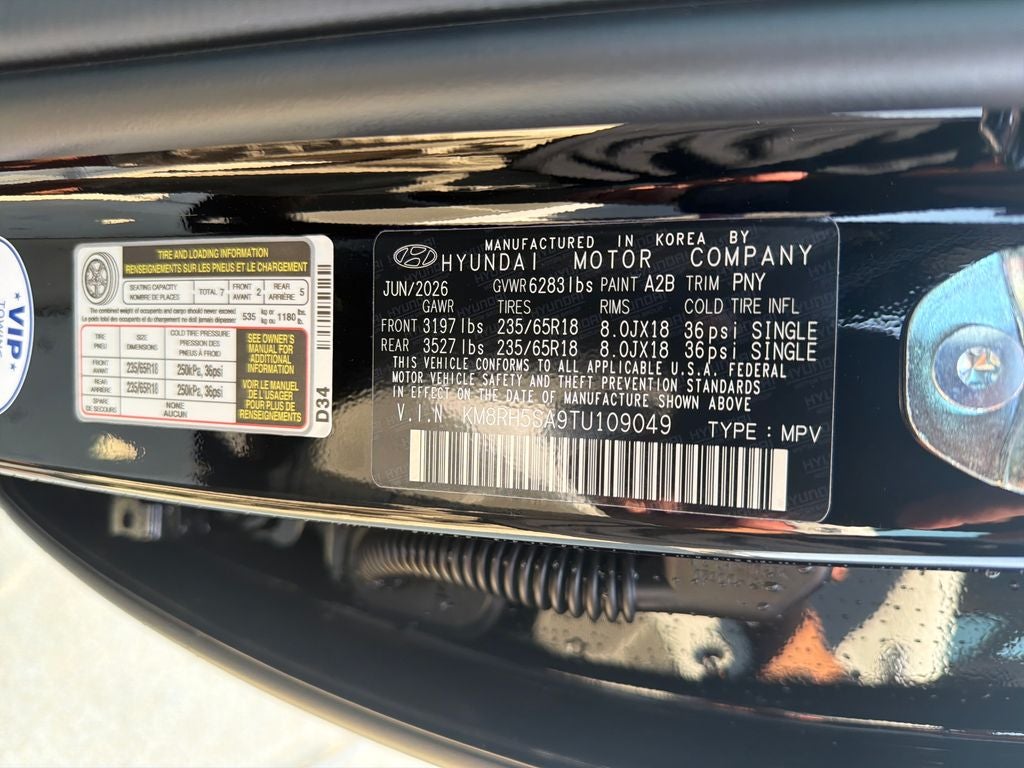 2026 Hyundai Palisade Hybrid Blue SEL Premium 7P