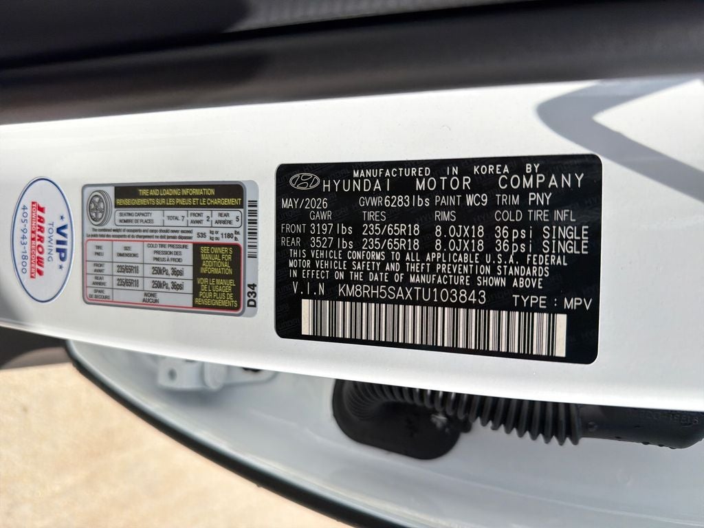 2026 Hyundai Palisade Hybrid Blue SEL Premium 7P