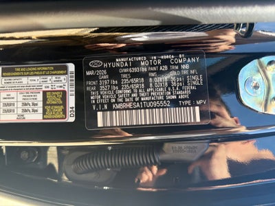 2026 Hyundai Palisade Hybrid SEL Premium 7P