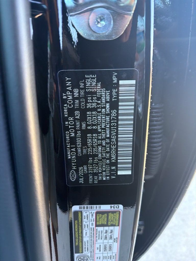 2027 Hyundai Palisade Hybrid SEL Premium 7P