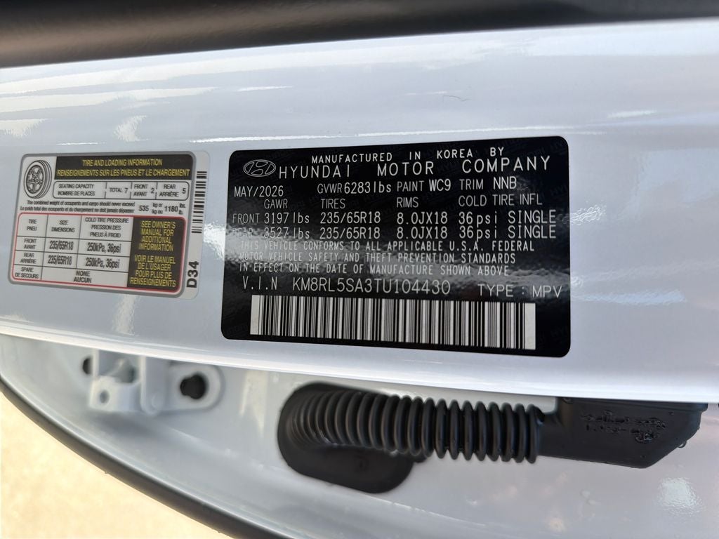 2026 Hyundai Palisade Hybrid Blue SEL 7P