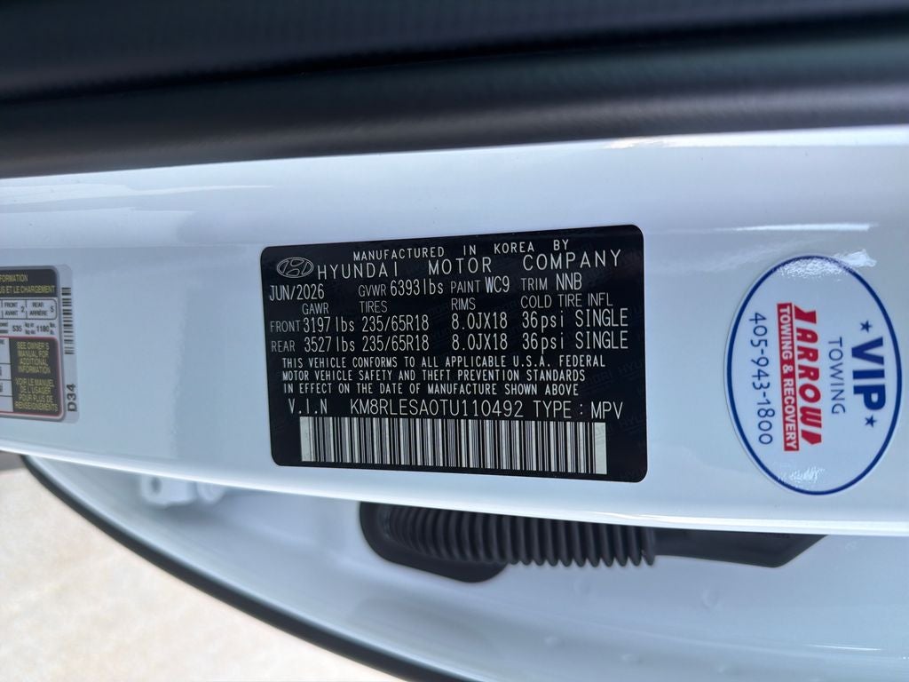 2026 Hyundai Palisade Hybrid SEL 7P