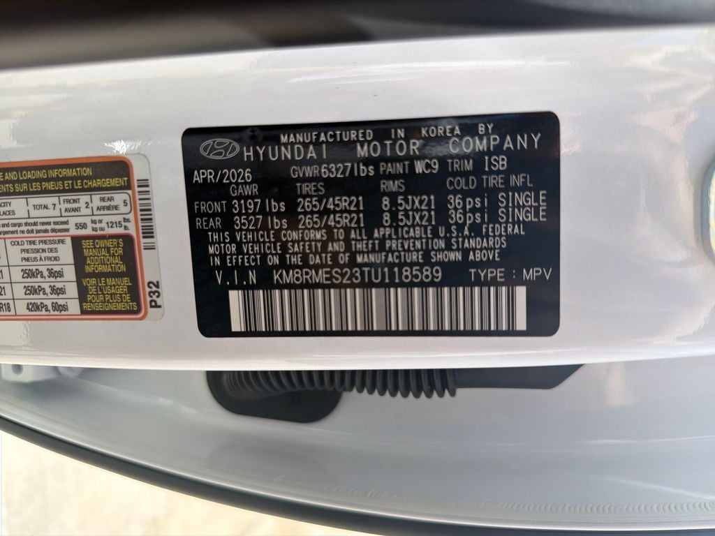 2026 Hyundai Palisade Calligraphy AWD