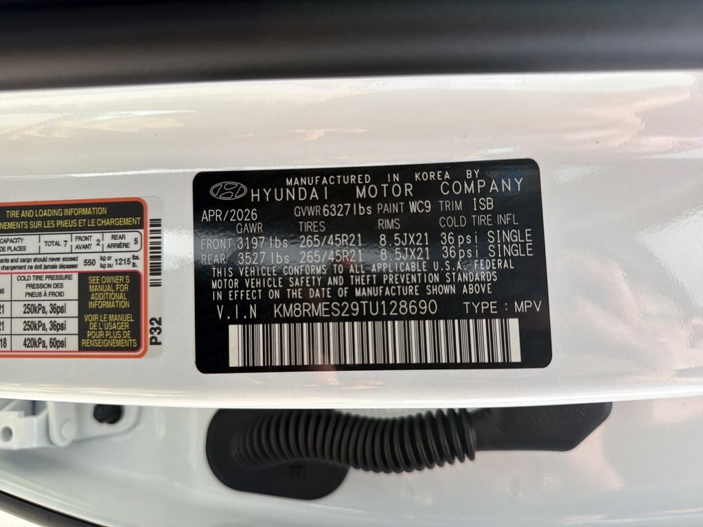 2026 Hyundai Palisade Calligraphy AWD