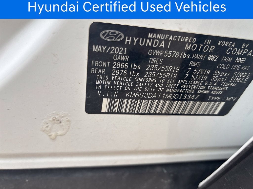 2021 Hyundai Santa Fe Hybrid SEL Premium CERTIFIED